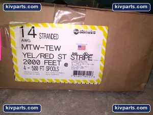2000 FEET 14 STRANDED AWG MTW-TEW 4-500FT SPOOLS ALANWIRE – actual item, photo 2 of 3