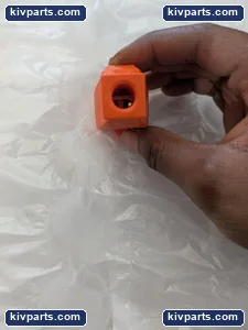 15A 125V Orange - 3 Wire Grounded Thermoplastic Outlet with Screw Terminal Conne – actual item, photo 2 of 3