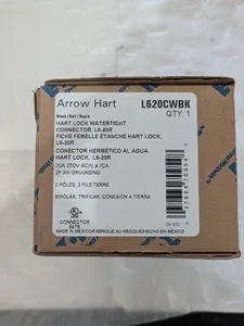 Arrow Hart L620CWBK Arrowhart L6-20R Grounding