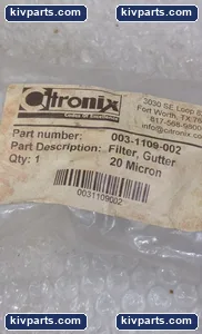003-1109-002 Inkjet Printer Gutter Filter – actual item, photo 3 of 3