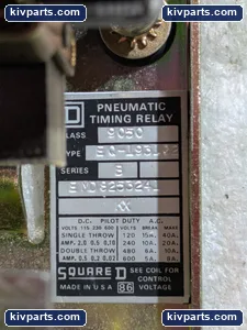 Square D 9050C021EV61 Pneumatic Timing Relay – actual item, photo 8 of 10