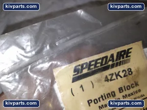 Speedaire 4ZK28 Porting Block – actual item, photo 2 of 3