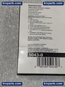 Bell Outdoor 5043-0 Rayntite Two-Gang Device Cover – actual item, photo 4 of 5