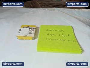 Bussmann AGC-1-1/2-R Fast-Acting Glass Fuse – actual item, photo 2 of 3