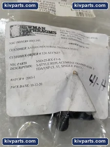 Newman NSD-25-RX-E1-S FDA USP Class VI Valve – actual item, photo 2 of 6