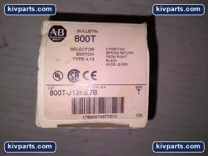Allen-Bradley 800T-J19KE7B 3 Position Selector Switch – actual item, photo 3 of 5