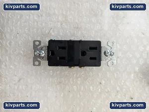 Eaton 1107-9BK Decorator Duplex Receptacle – actual item, photo 2 of 7