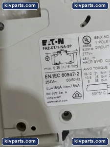 Eaton FAZ-C7/1-NA-SP Xeffect Unit Circuit Breaker – actual item, photo 2 of 6