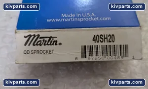Martin 40SH20 QD Roller Chain Sprocket – actual item, photo 2 of 3