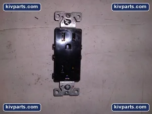 Cooper 1107-9BK Duplex Grounding Receptacle – actual item, photo 3 of 5