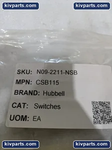 Hubbell CSB115 Toggle Switch – actual item, photo 2 of 11