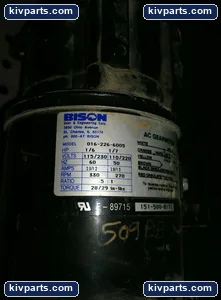 Bison 016-226-6005 Gearmotor – actual item, photo 2 of 4