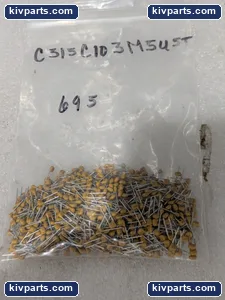 Kemet C315C103M5U5T Radial Ceramic Capacitor – actual item, photo 2 of 4