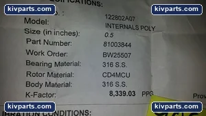 81003844 Poly Flow Meter – actual item, photo 2 of 2