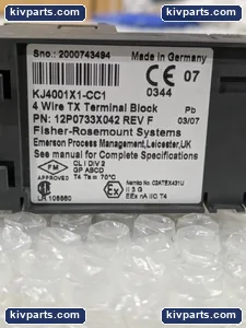 Fisher-rosemount KJ4001X1-CC1 Systems 4 Wire TX Terminal Block – actual item, photo 4 of 5