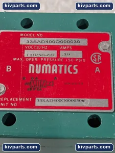 Numatics 33SAD400O000030 Pneumatic Solenoid Valve – actual item, photo 2 of 5