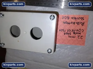 PLASTIC CONTROL BOX 22MM HOLE PUSH BUTTON SWITCH BOX, TWO BUTTONS – actual item, photo 2 of 3