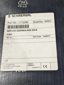Schmersal 415-33ZPDKA-M20 Safety Relay – actual item, photo 1 of 5