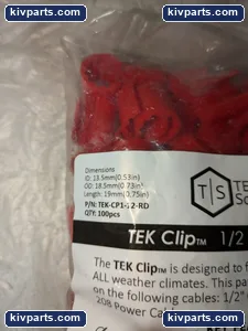 TEK Clip TEK-CP1-12-RD – actual item, photo 3 of 5