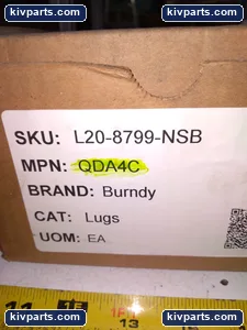 Burndy QDA4C Lugs Floor Ground Connector – actual item, photo 2 of 6