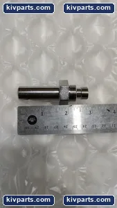 HYDRAULIC ADAPTER JIC 9/16-18 MALE X 1/4"NPT MALE WITH 1/8" NPT SIZE PORT – actual item, photo 5 of 10