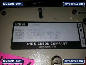 Dickson SC4-90-B-7 Temperature Chart Recorder – actual item, photo 2 of 2