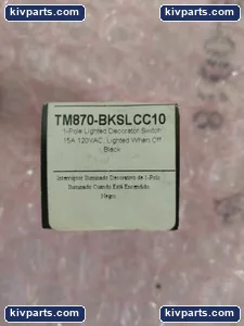 TM870-BKSLCC10 Lighted Decorator Switch – actual item, photo 2 of 8