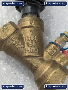 DN25 PN20 Brass Circuit Balancing Valve – actual item, photo 3 of 7
