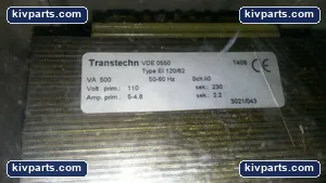 Transtechn VDE 0550 EI 120/62 500VA Power Transformer 110V to 230V Converter OE – actual item, photo 2 of 6