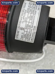 Grainger 2ERP6 Mars Red Strobe Warning Light – actual item, photo 5 of 17