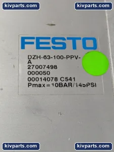Festo DZH-63-100-PPV-A 27007498 Flat Cylinder – actual item, photo 2 of 7