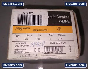 General Electric V17125 V-Line Miniature Circuit Breaker – actual item, photo 3 of 5
