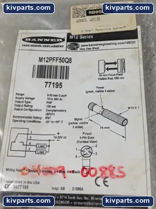 Banner M12PFF50Q8 77195 Fixed-Field Sensor – actual item, photo 3 of 6