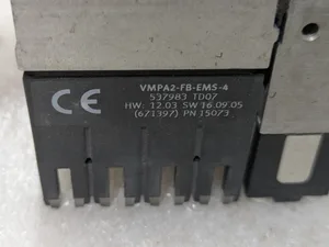 Festo VMPA2-FB-EMS-4 538000 Sub Base MPA-S Valve