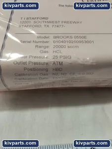 Brooks 20000 Mass Flow Controller – actual item, photo 3 of 4