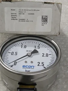 212.20.100 Econ Eriks Pressure Gauge