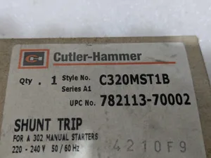 Cutler-Hammer C320MST1B A302 Manual Starter