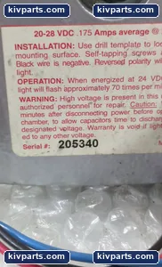 AV-4024 Blue Lens Strobe Light – actual item, photo 4 of 5