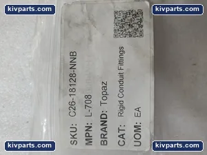 Topaz L-708 Rigid Conduit Fitting Coupling – actual item, photo 2 of 10