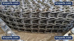 STAINLESS STEEL CHAIN CONVEYOR BELT ROLL HEAVY 5.5" WIDE 50' LONG APROX – actual item, photo 3 of 11