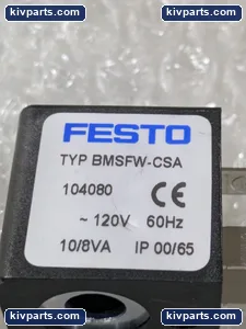 Festo 104080 BMSFW-CSA Solenoid Valve Coil – actual item, photo 3 of 6