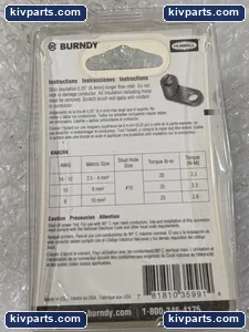Burndy KA8CRK Copper Terminal 1 Hole Lug – actual item, photo 4 of 5