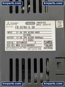 Mitsubishi FR-D740-5.5K AC Drive – actual item, photo 3 of 8