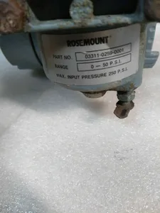 Rosemount 03311-0259-0001 Pneumatic Pressure Regulator