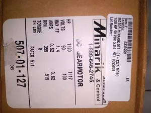 Minarik 507-01-127 Electric Motor