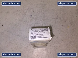 Leviton 5325-ISP Decora Duplex Receptacle – actual item, photo 3 of 4