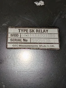 SKB11XX0018B6 Type SK Auxiliary Relay Panel – actual item, photo 1 of 7