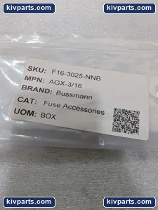 Bussmann AGX-3/16 Blow Glass Fuse – actual item, photo 5 of 6