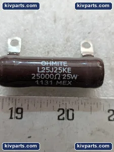Ohmite L25J25KE 25000 Ohms 5% – actual item, photo 5 of 7