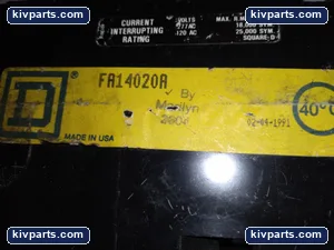 Square D FA14020A Circuit Breaker – actual item, photo 4 of 5